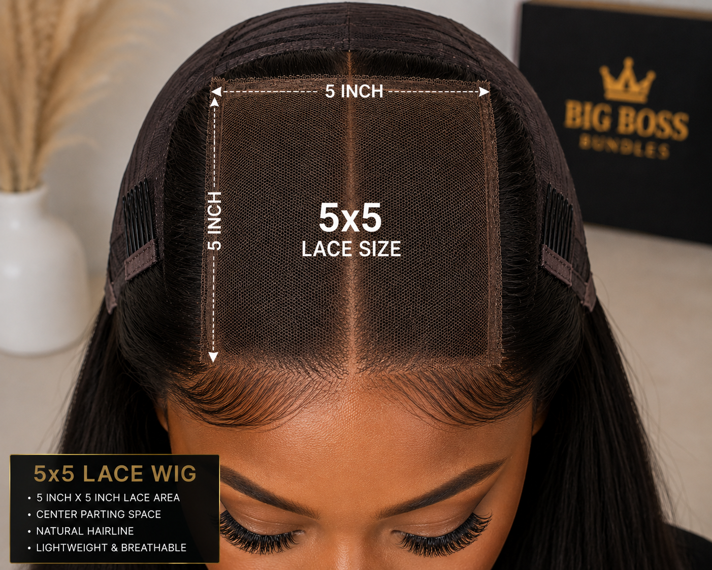 5x5 Lace Size Wig