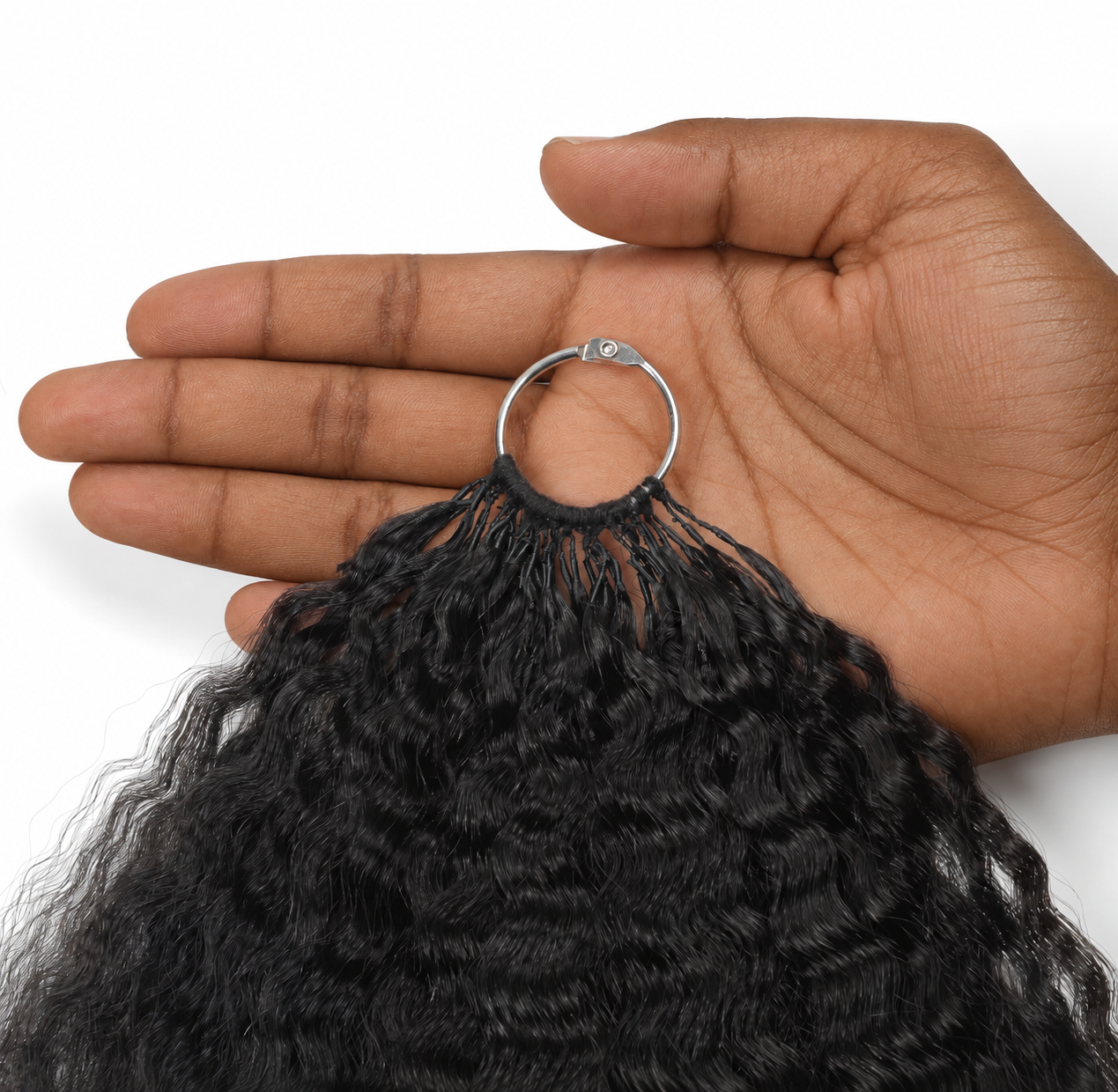 Big Boss Bundles Feathered Crochet Hair Ring Detail